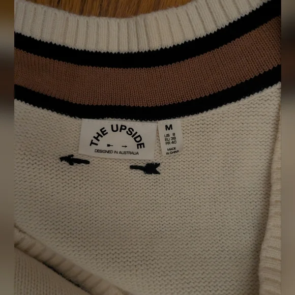 Reiss Women's Navy Track Pants with Stripes And Cotton Vest Medium - Picture 5 of 10